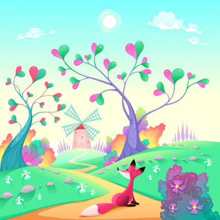 Free Cartoon Background Vectors For All Your Projects 435x435 Free Cartoon Background Vectors For All Your Projects