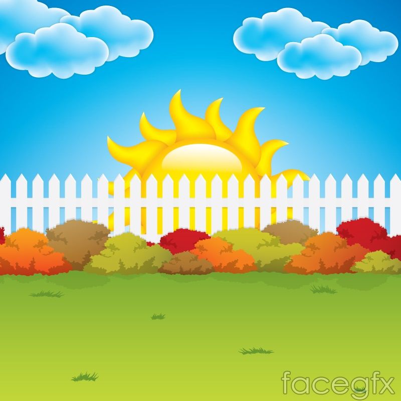 Cartoon Garden Fence Background Vector Images Cartoon Garden 800x800 Cartoon Garden Fence Background Vector Images Cartoon Garden