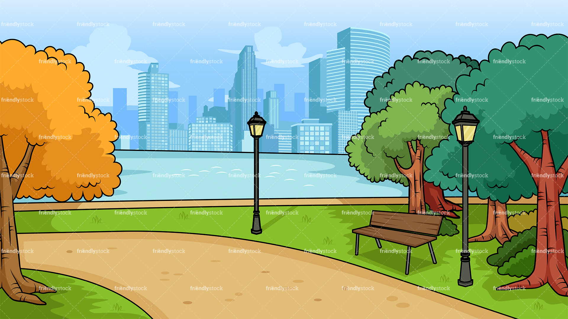 Cartoon Background Vector at Vectorified.com | Collection of Cartoon ...