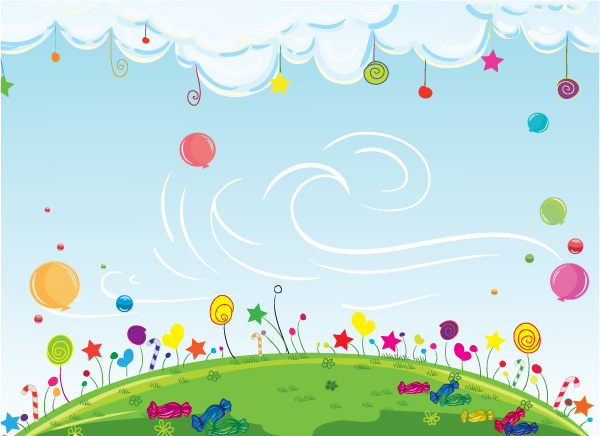 Cartoon Background Vector Illustration 600x436 Cartoon Background Vector Illustration