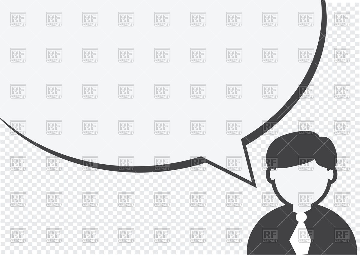 1200x849 Talking Man With Speech Bubble Vector Image Of People Tumdee