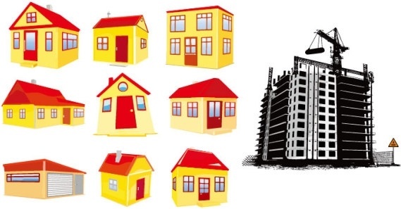 569x297 Building Free Vector Download