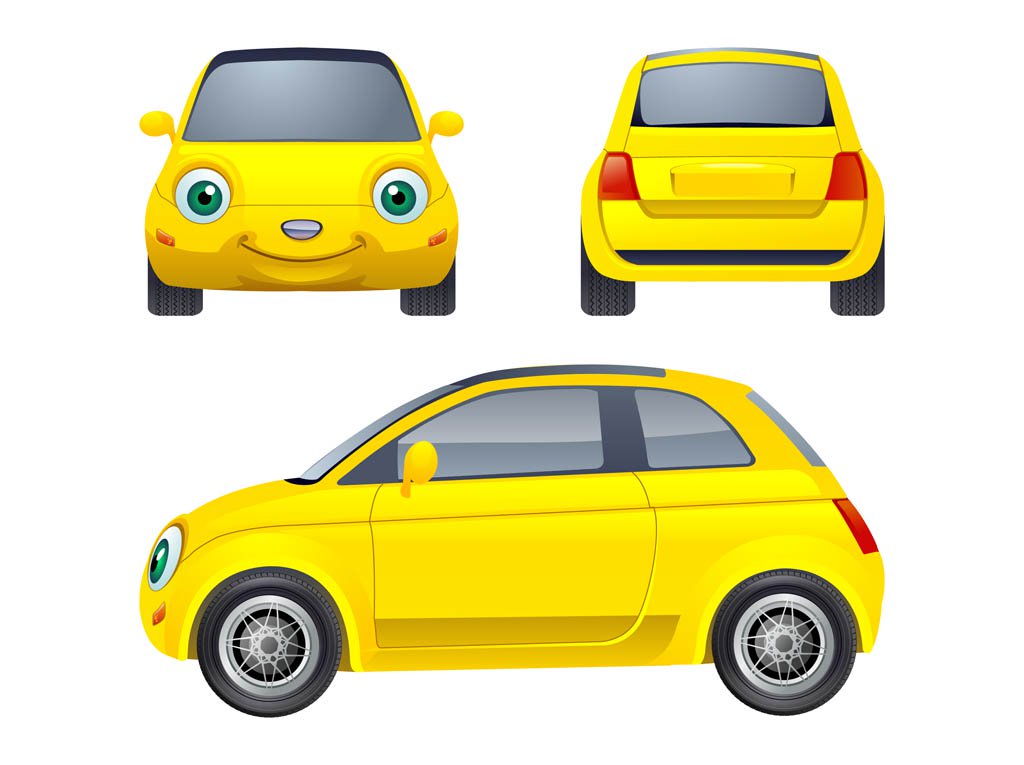 Cartoon Car Character Vector Art Graphics 1024x765 Cartoon Car Character Vector Art Graphics
