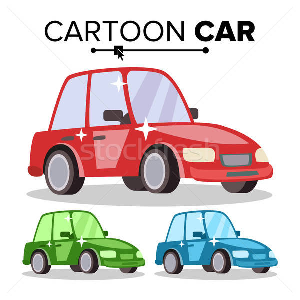 Cartoon Car Vector Reg, Green, Blue Flat Style Isolated 600x600 Cartoon Car Vector Reg, Green, Blue Flat Style Isolated