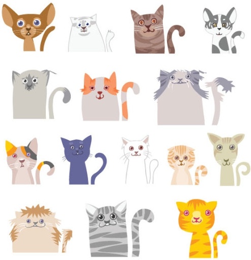493x510 Cartoon Illustrations Cat Vector Free Vector In Adobe
