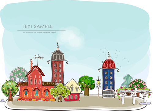Cartoon City Free Vector Download 500x363 Cartoon City Free Vector Download