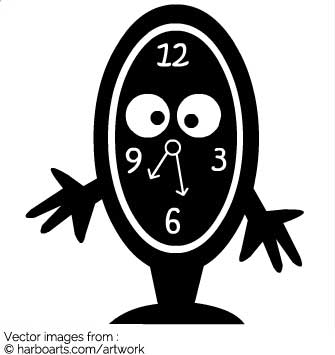 Download Cartoon Clock 335x355 Download Cartoon Clock