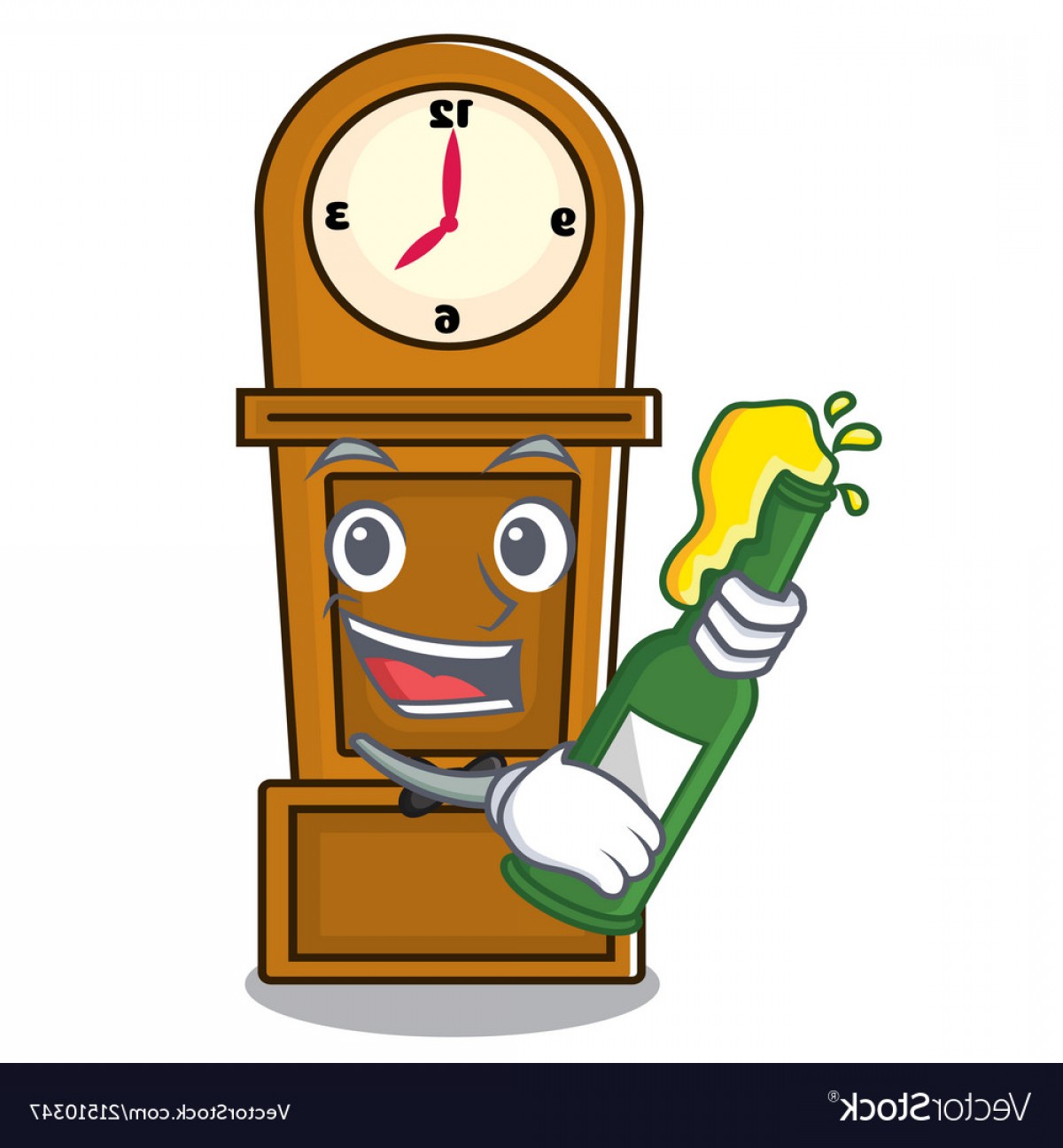 With Beer Grandfather Clock Mascot Cartoon Vector Hoodamathrun 1200x1296 With Beer Grandfather Clock Mascot Cartoon Vector Hoodamathrun