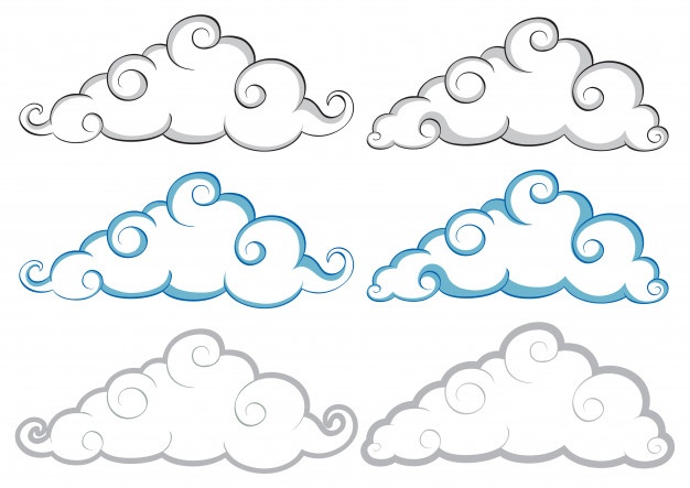 Cartoon Clouds Vector at Vectorified.com | Collection of Cartoon Clouds ...