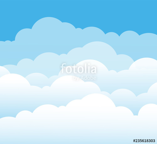 500x460 Sky And Clouds Cartoon Cloudy Background Heaven Scene With Blue