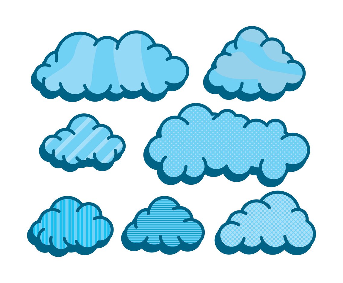 1136x936 Cartoon Cloud Vector Vector Art Graphics