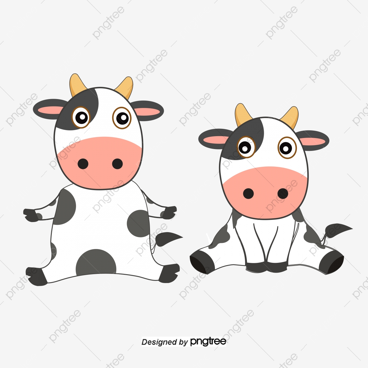 1200x1200 Cute Cartoon Cow, Cartoon Vector, Cow Vector, Cartoon Png