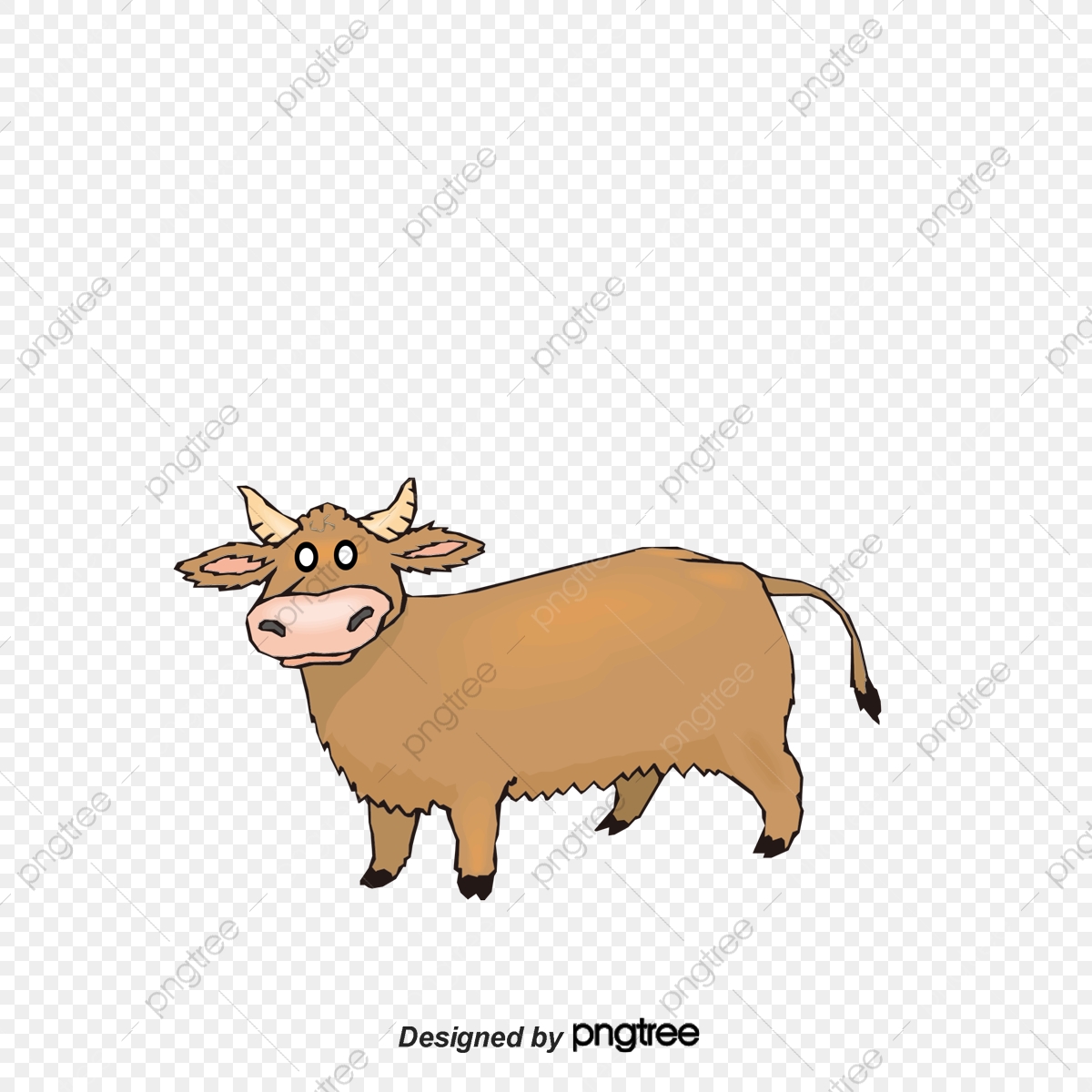 1200x1200 Several Funny Cartoon Cow Vector Material, Cartoon Vector, Cow