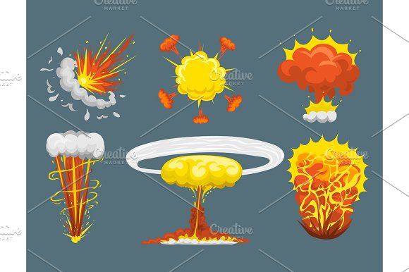 580x386 Cartoon Explosion Boom Effect Animation Game Sprite Sheet Explode