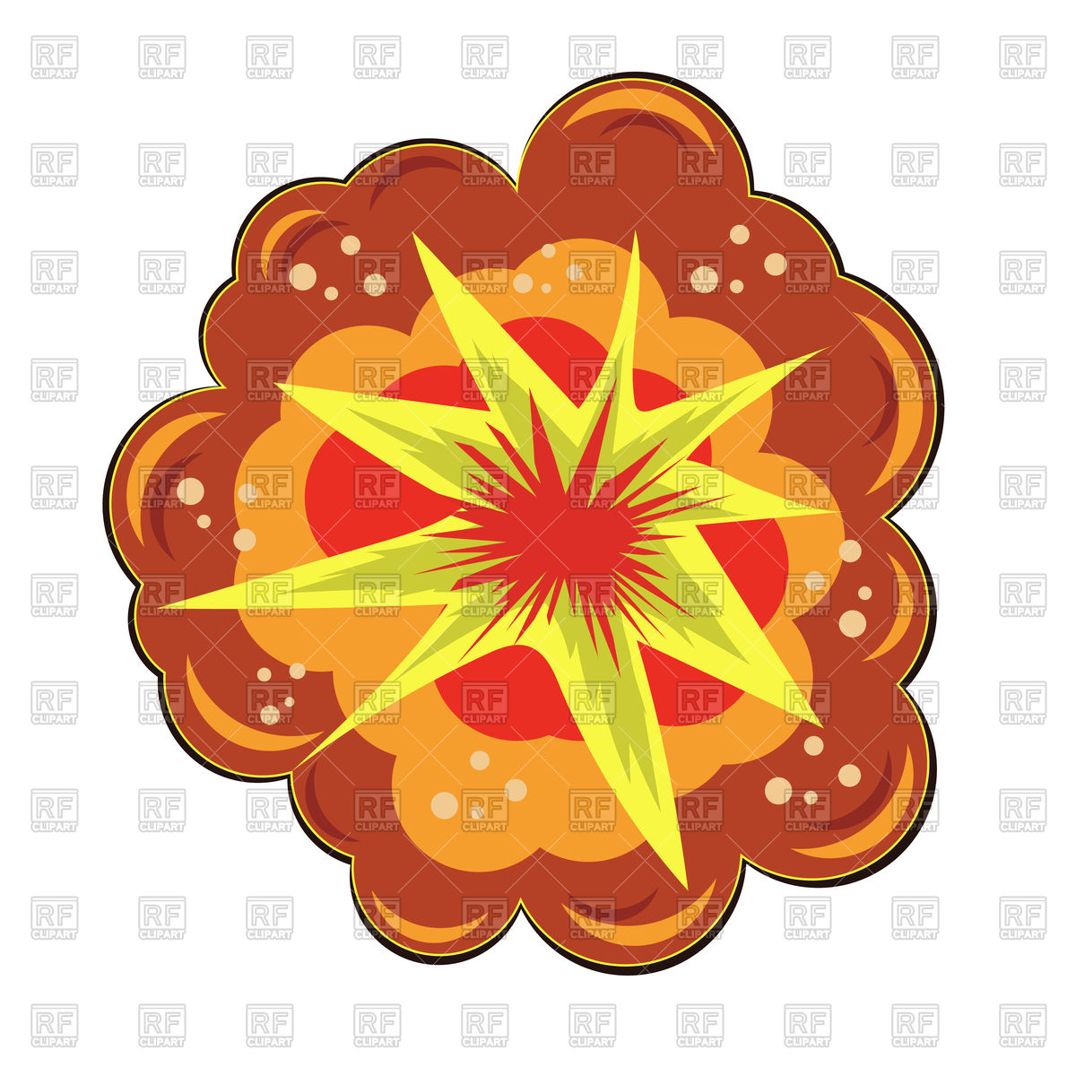 1200x1200 Cartoon Style Explosion Vector Image Of Backgrounds, Textures