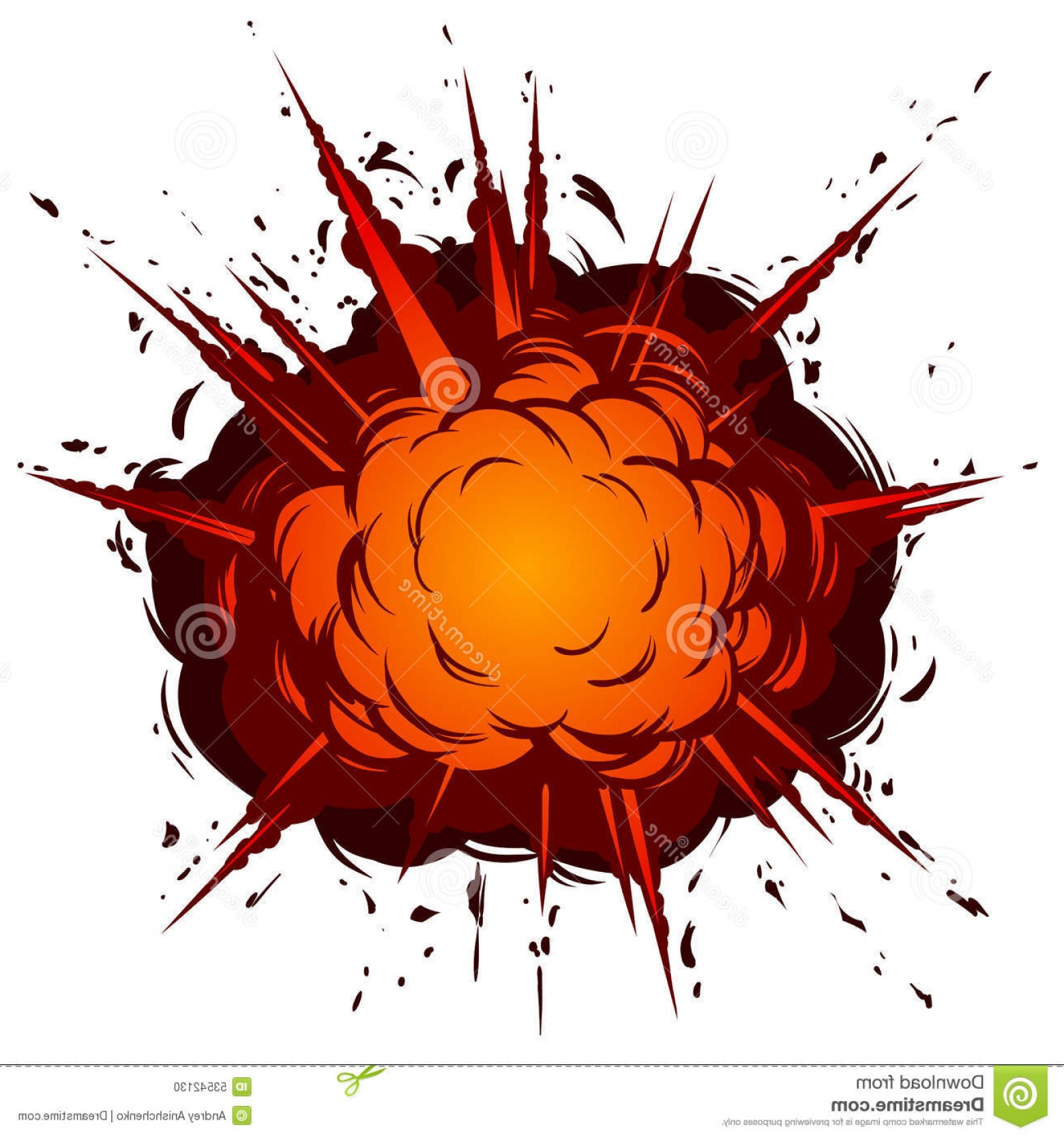 Cartoon Explosion Vector At Vectorified.com 