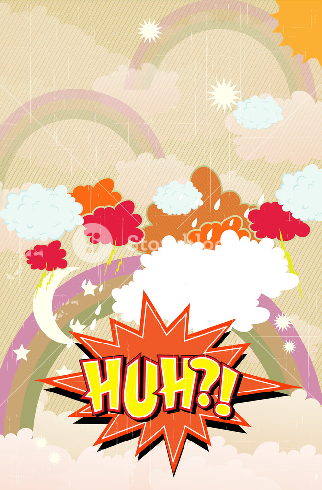 658x1000 Cartoon Explosion Vector Illustration Royalty Free Stock Image