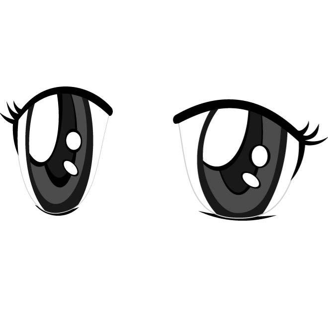 660x660 Free Anime Eyes Vector Image Files, Vectors Graphics