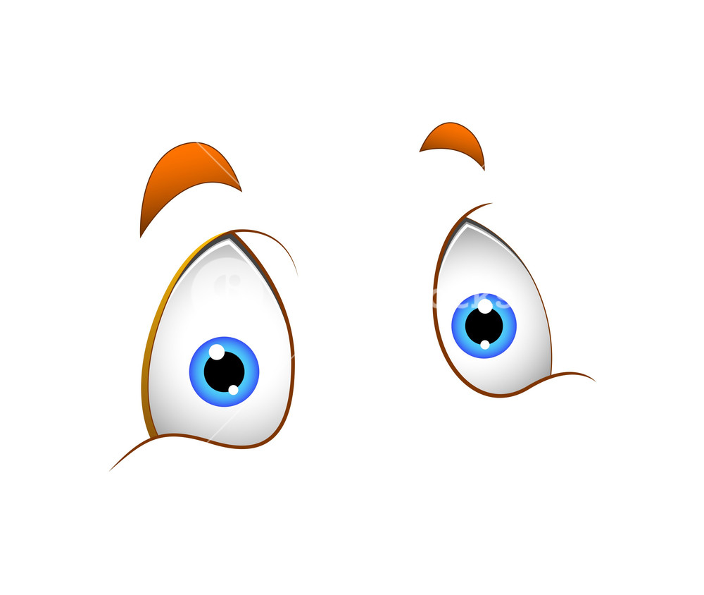 1000x844 Shocked Cartoon Eyes Vector Royalty Free Stock Image