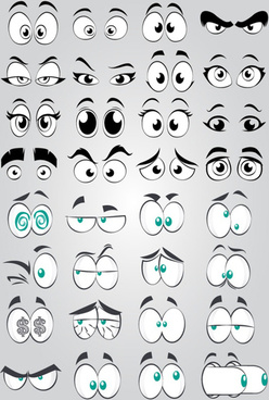 248x368 Vector Funny Cartoons Eyes Free Vector Download