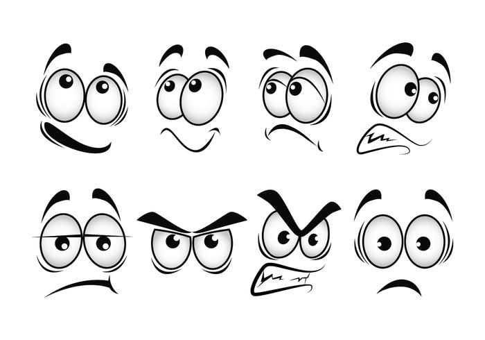 700x490 Cartoon Eyes Vector Set