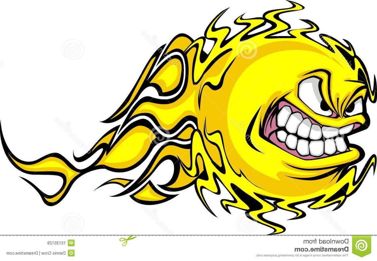 1560x1082 Royalty Free Stock Images Fire Ball Angry Cartoon Face Vector
