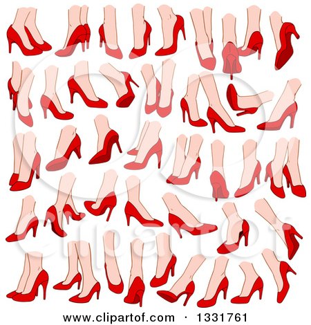 Clipart Of Cartoon Caucasian Male And Female Feet 450x470 Clipart Of Cartoon Caucasian Male And Female Feet