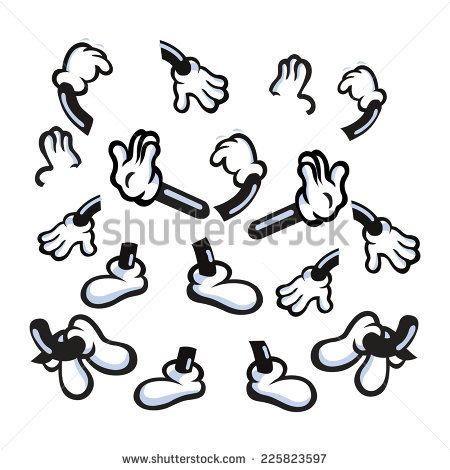 Vector Illustration Of Cartoon Hand And Foot 450x470 Vector Illustration Of Cartoon Hand And Foot