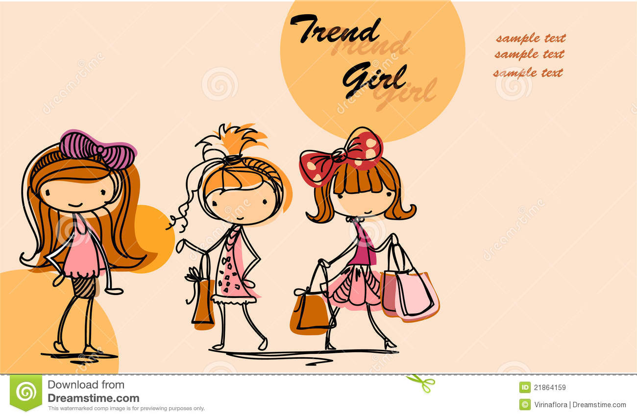 1300x853 Cartoon Girl Vector Images