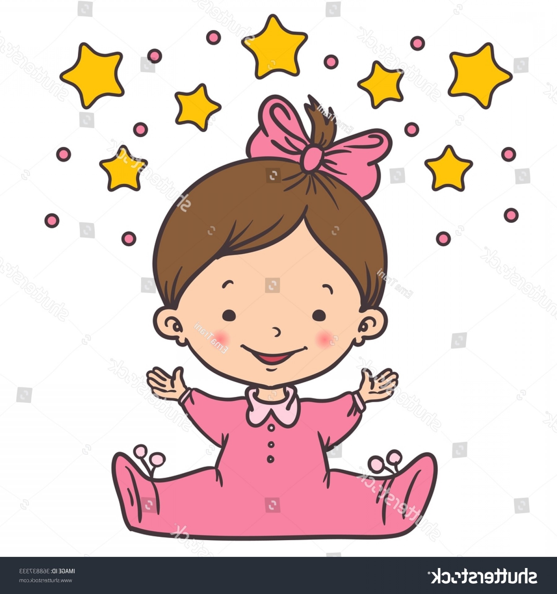 1800x1920 Cartoon Little Baby Girl Vector Illustration Soidergi