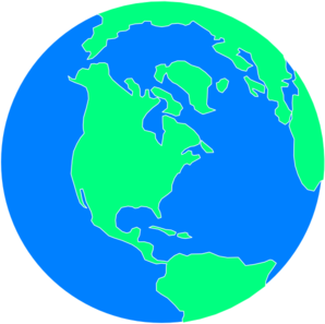 298x297 Flat Cartoon Globe Clip Art