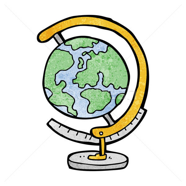 600x600 Cartoon Globe Vector Illustration Lineartestpilot