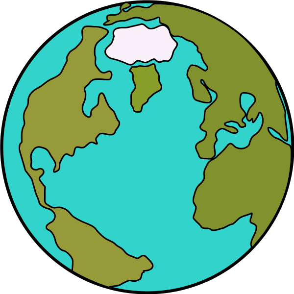 600x600 Cartoon Globe