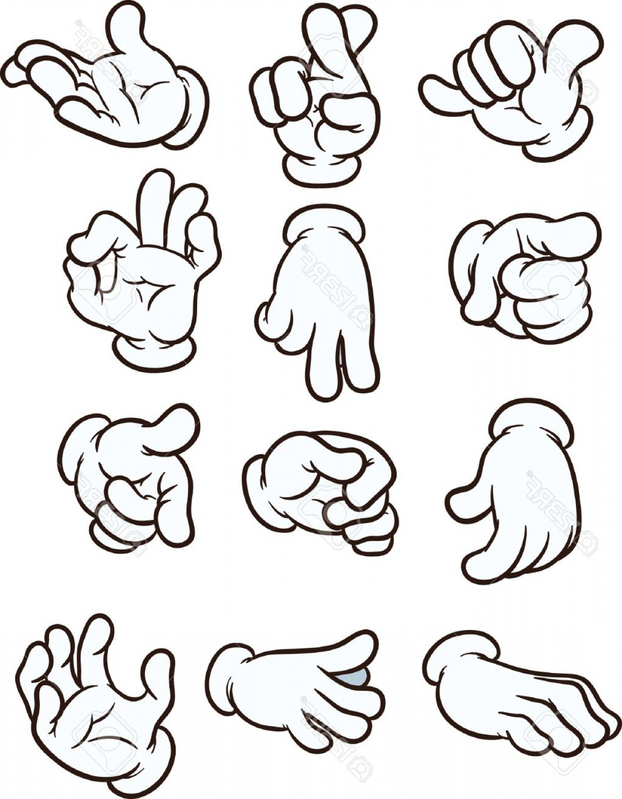 Cartoon Hands Vector at Vectorified.com | Collection of Cartoon Hands ...