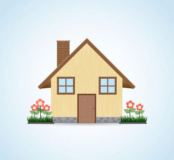 600x554 Cartoon House Vector Picture