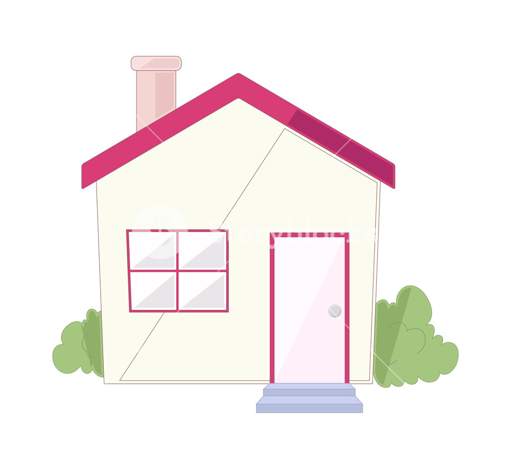 1000x919 Cartoon House Vector Royalty Free Stock Image