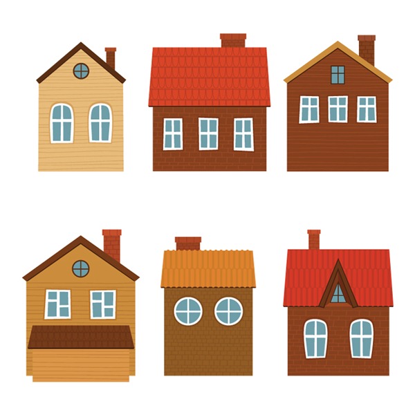 600x600 Cartoon House Design Vector Graphics My Free Photoshop World