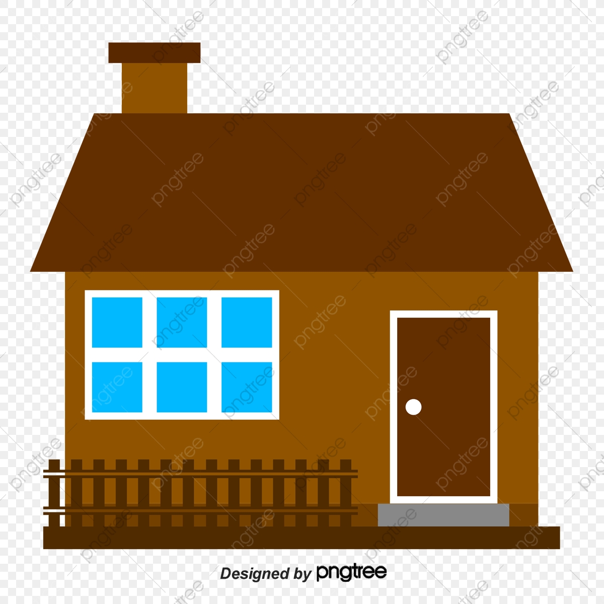 1200x1200 Cartoon House, Fences, House Png And Vector With Transparent