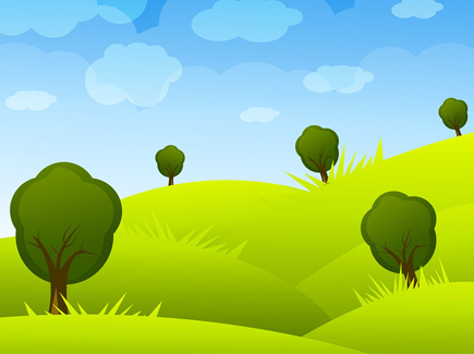 Cartoon Landscape Vector