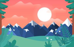 316x200 Cartoon Landscape Free Vector Art
