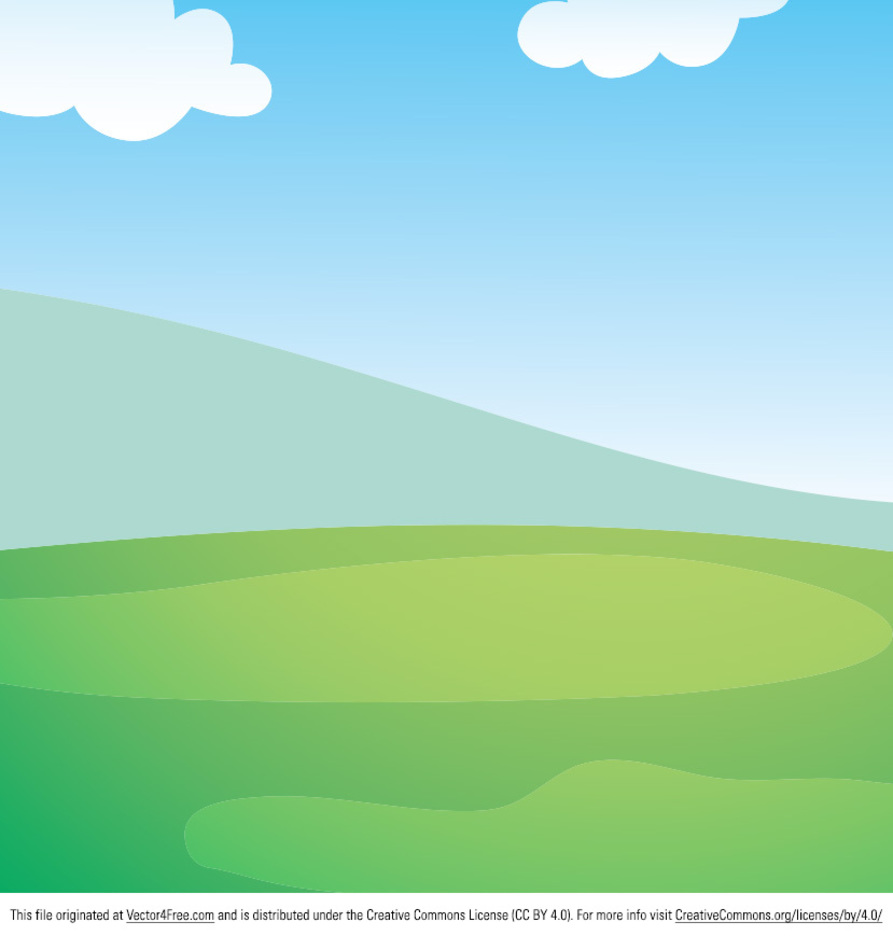 893x936 Cartoon Landscape Vector