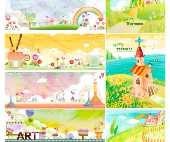 336x280 Cartoon Landscapes Vector Free Stock Vector Art Illustrations