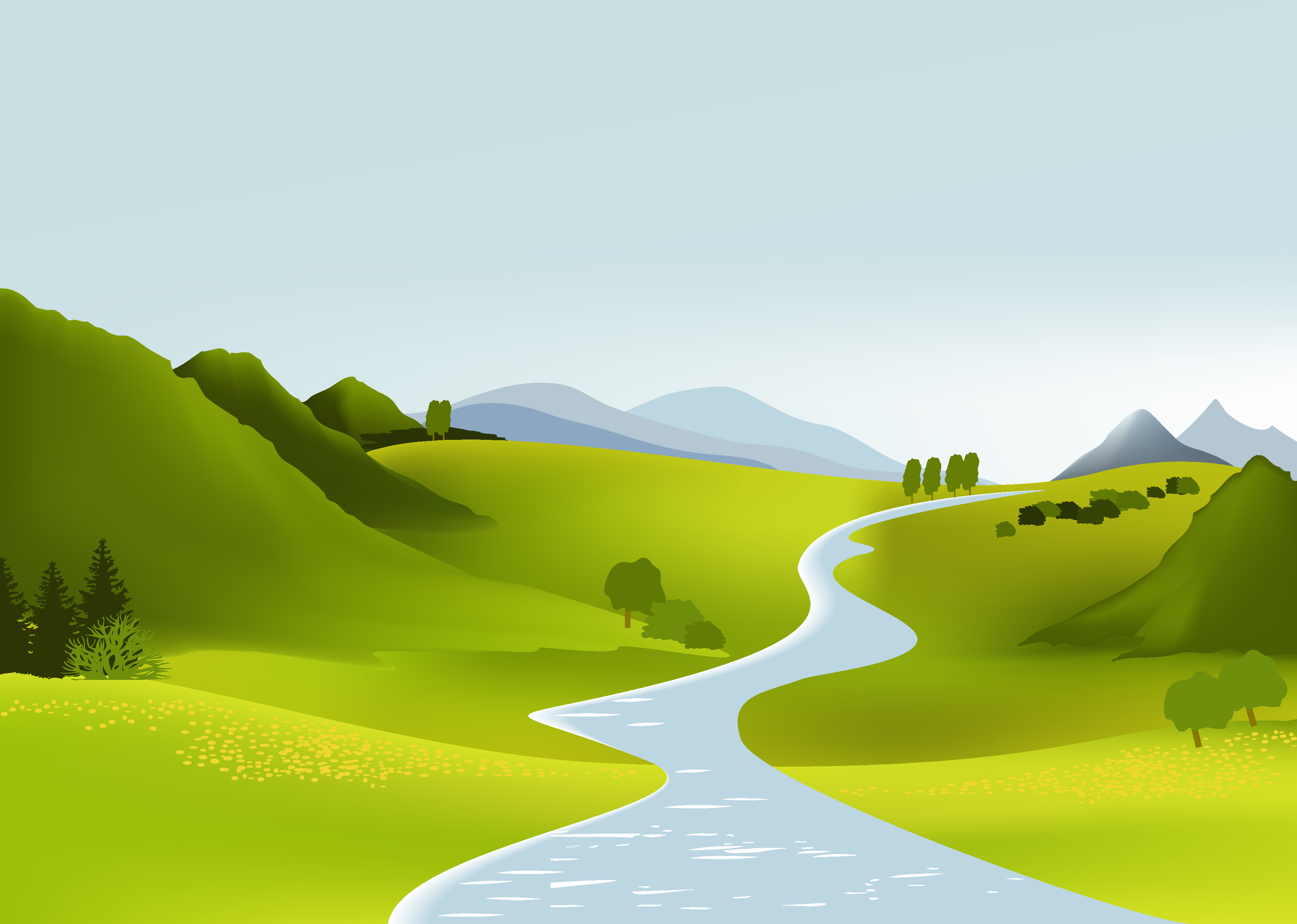 3543x2525 Free Landscape Vectors Images