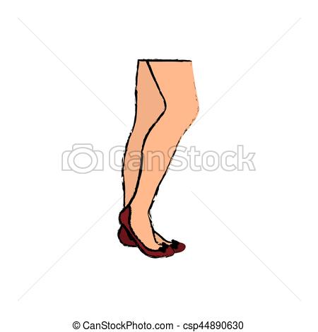450x470 Woman Legs Cartoon Icon Vector Illustration Graphic Design Vectors
