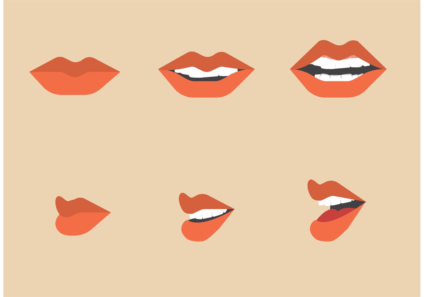 1400x980 Mouth Free Vector Art