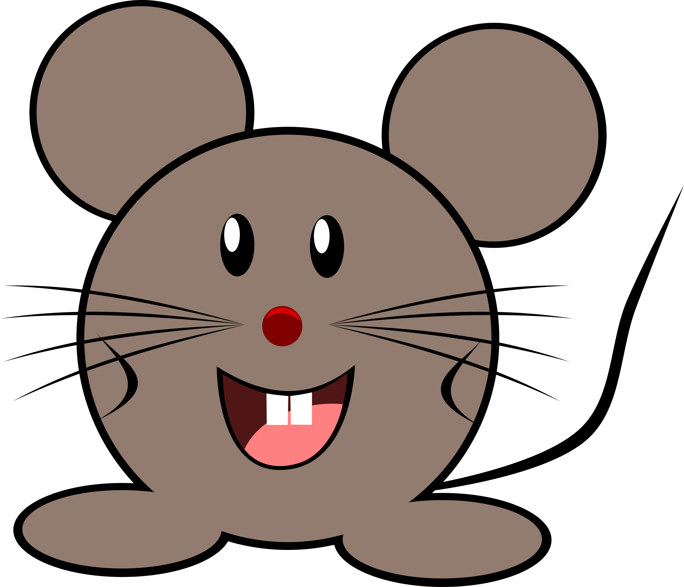 2400x2058 Mouse Vector Clipart Image