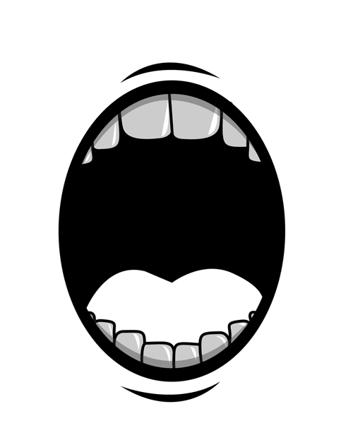 500x623 Cartoon Mouth And Teeth Vector Set Free Download