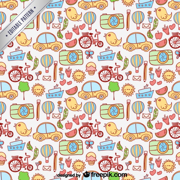 Cartoon City Elements Pattern Vector Free Download 626x626 Cartoon City Elements Pattern Vector Free Download