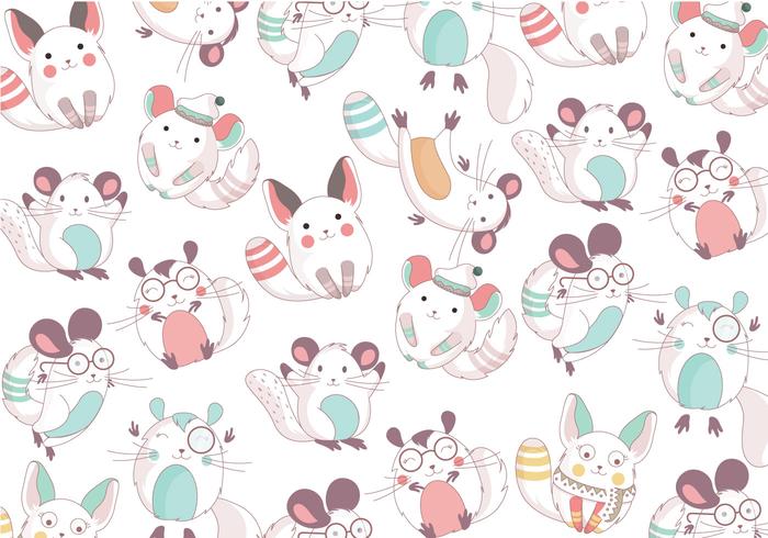 Chinchilla Cute Pattern Vector 700x490 Chinchilla Cute Pattern Vector