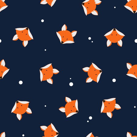 Cute Foxes Seamless Vector Pattern Vector Cute Cartoon Fox 450x450 Cute Foxes Seamless Vector Pattern Vector Cute Cartoon Fox